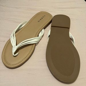 Torrid White Flip Flops